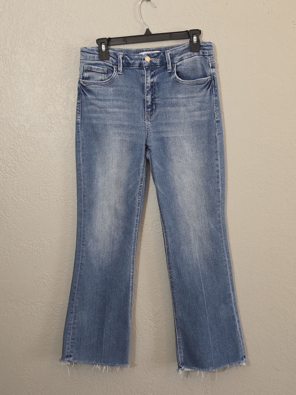 Vervet "Pleasantly" Kick Flare Jean High-Rise Relaxed Fit Ankle Length Womens 29